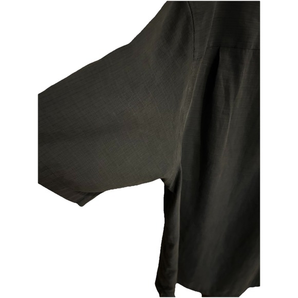 Roundtree & Yorke Men's S/S Button Front Shirt Modal Blend Tall XLT Navy Blue - Picture 7 of 8